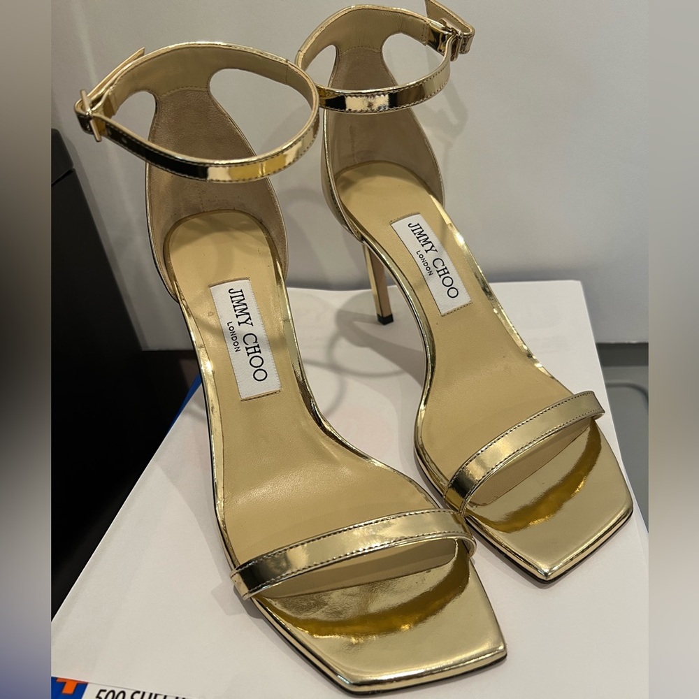 Jimmy Choo Alva 85 leather sandals